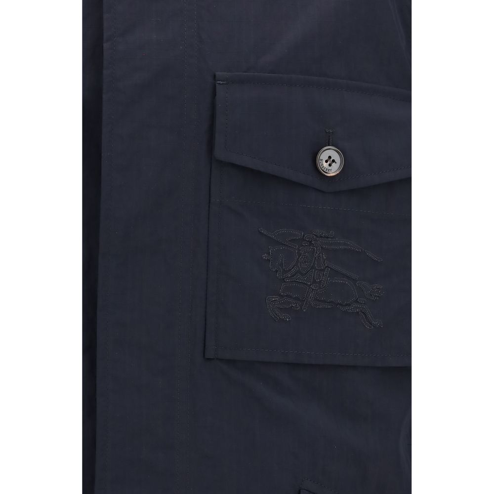 Burberry Polyamide Coat in Blue