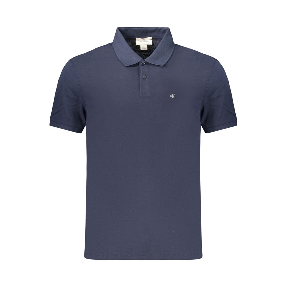 Blue Cotton Men's Polo Shirt mens luxury fashion - Mens Edit
