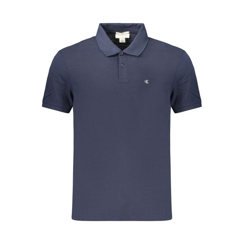 Blue Cotton Men's Polo Shirt mens luxury fashion - Mens Edit