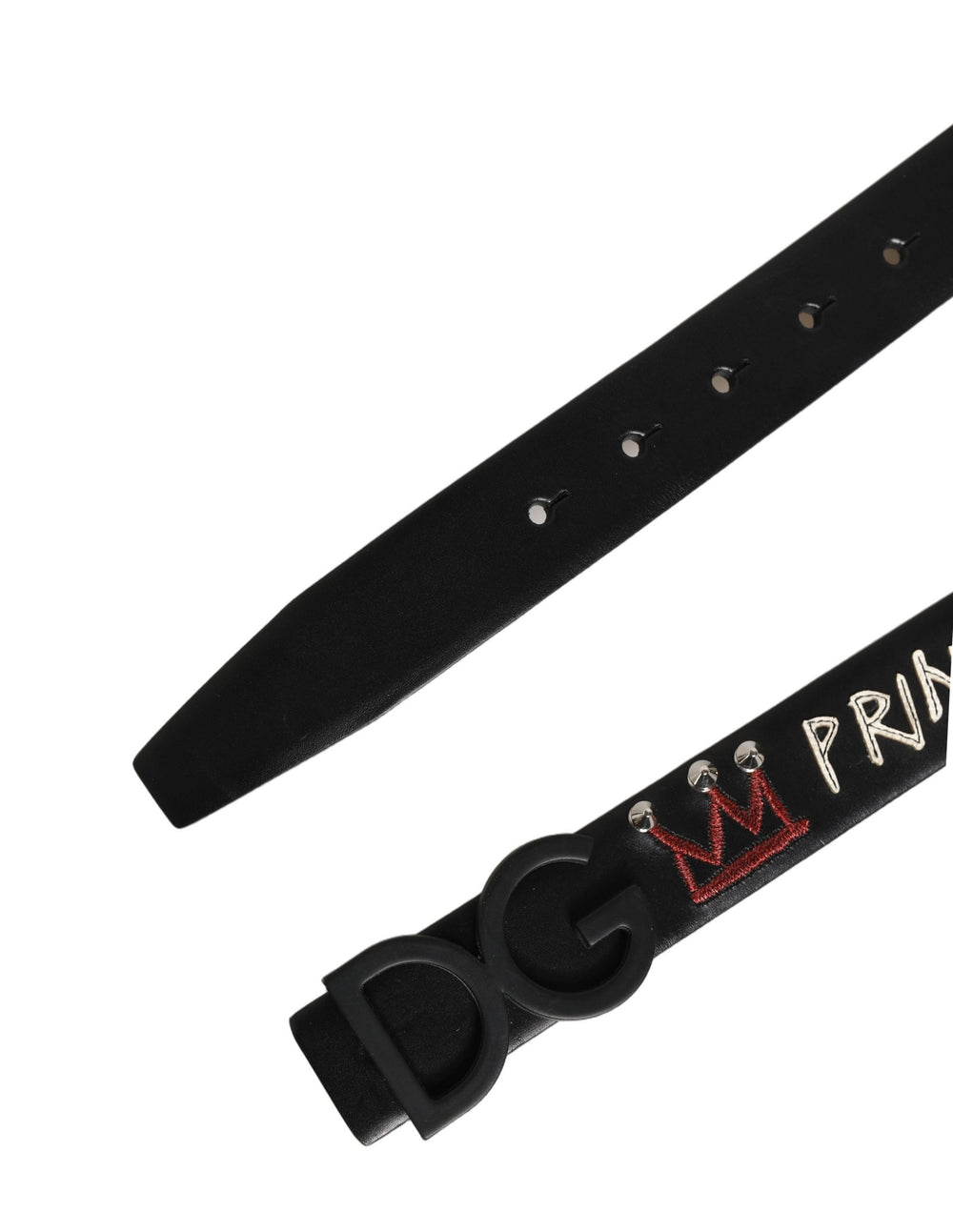 Dolce & Gabbana Calf Leather Belt in Black