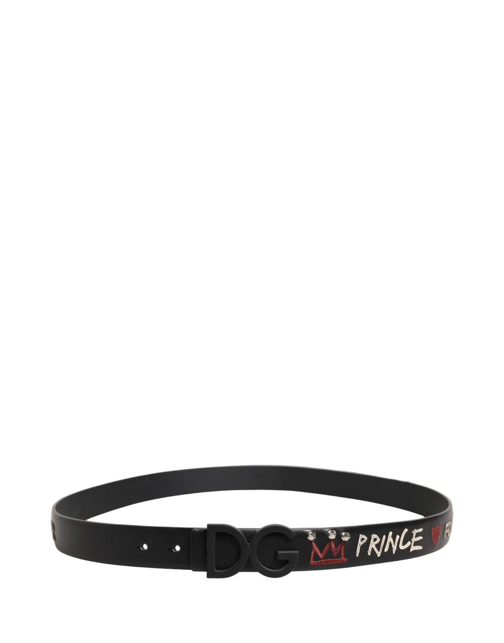 Dolce & Gabbana Calf Leather Belt in Black