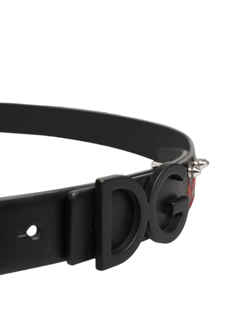 Dolce & Gabbana Calf Leather Belt in Black