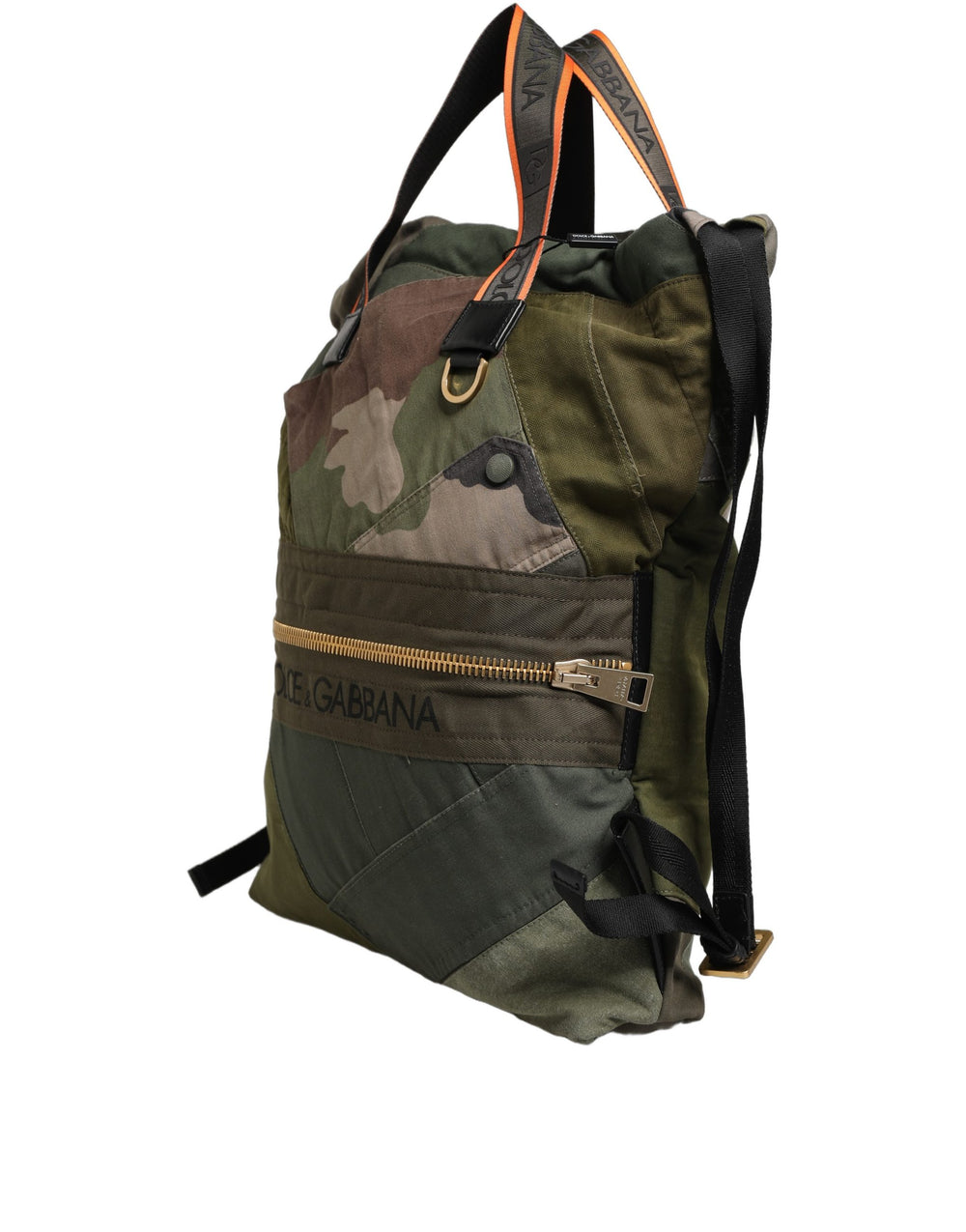 Dolce & Gabbana Patchwork Rucksack in Military Green