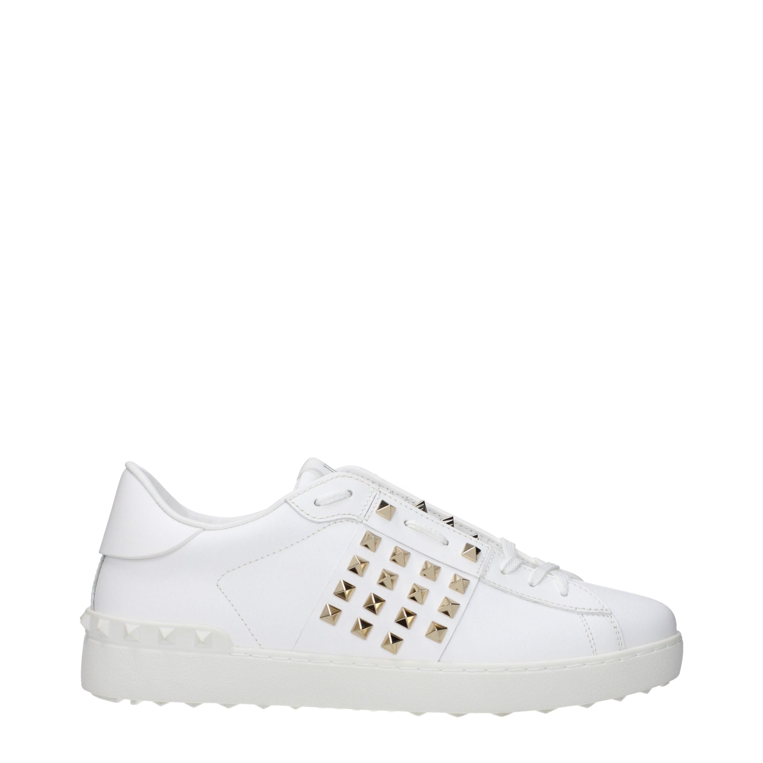 Valentino Garavani White Leather Low-Top Sneakers