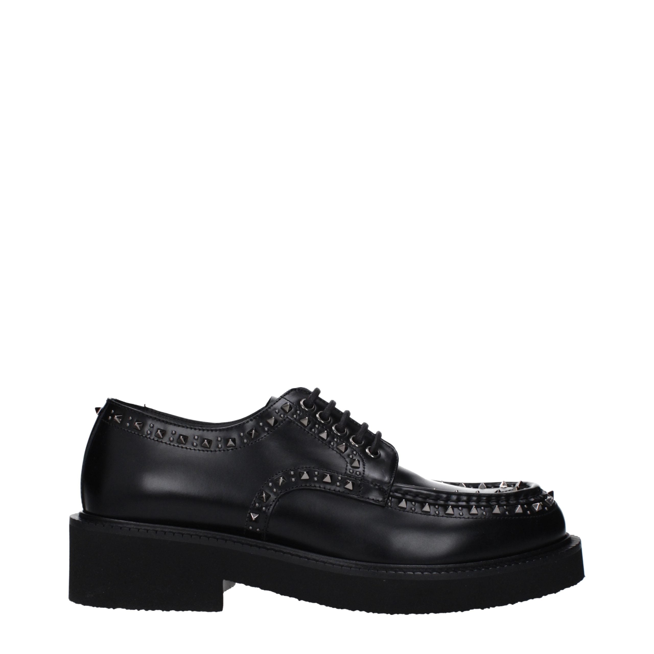Valentino Garavani Leather Studded Oxford Shoes