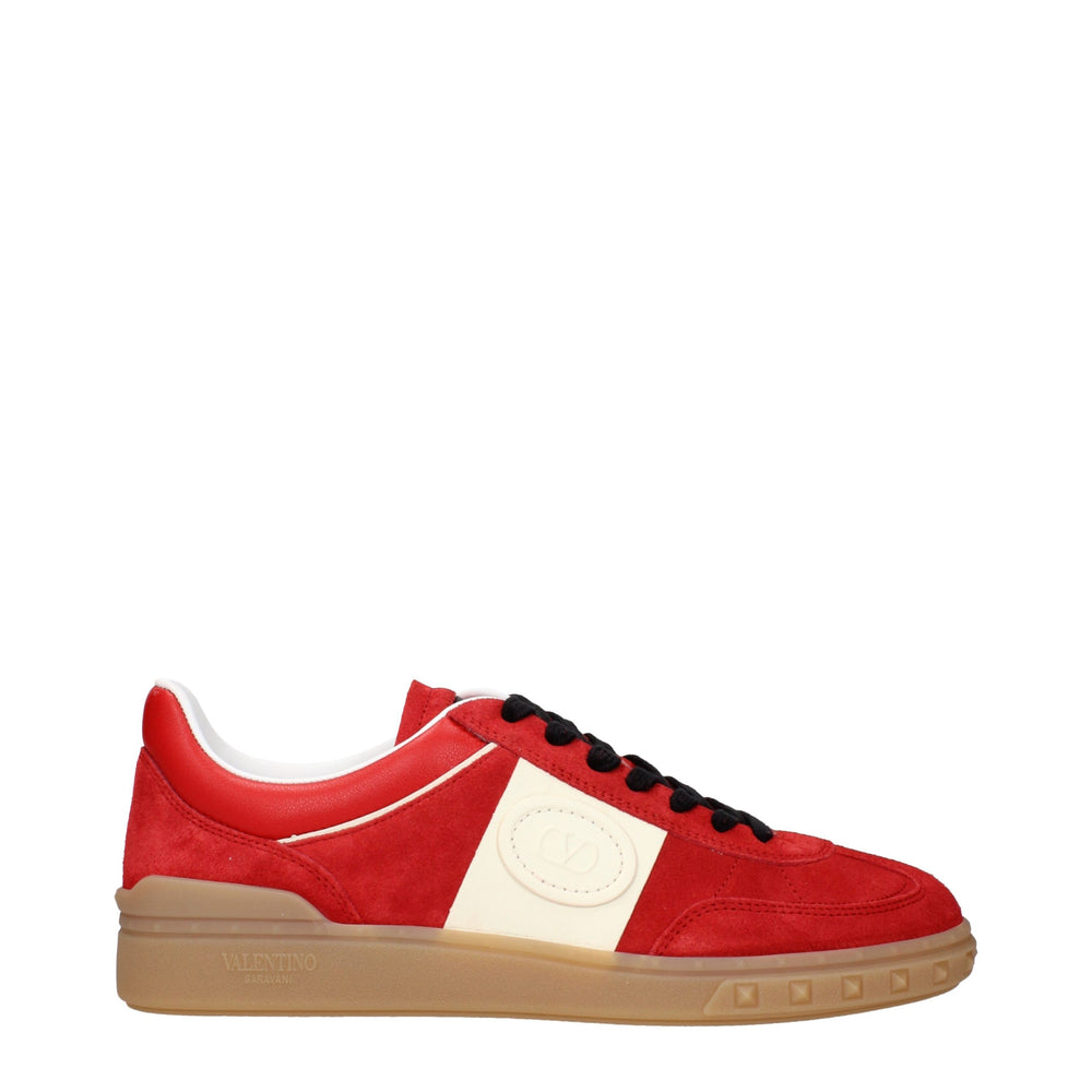 Valentino Garavani Sneakers από Suede σε Κόκκινο