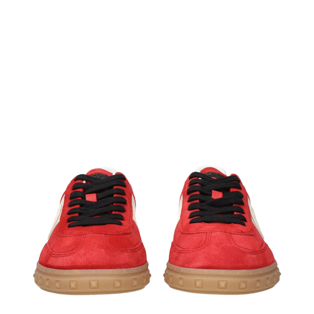 Valentino Garavani Sneakers από Suede σε Κόκκινο