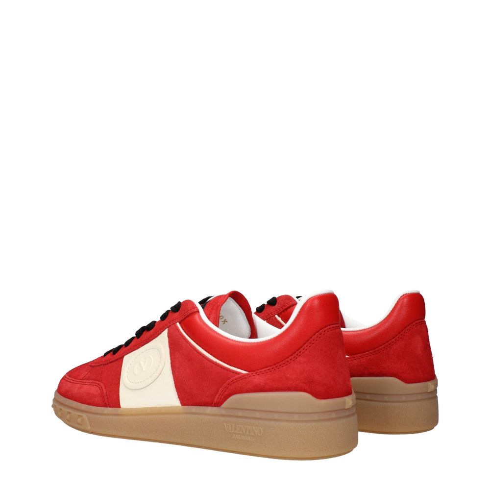 Valentino Garavani Sneakers από Suede σε Κόκκινο