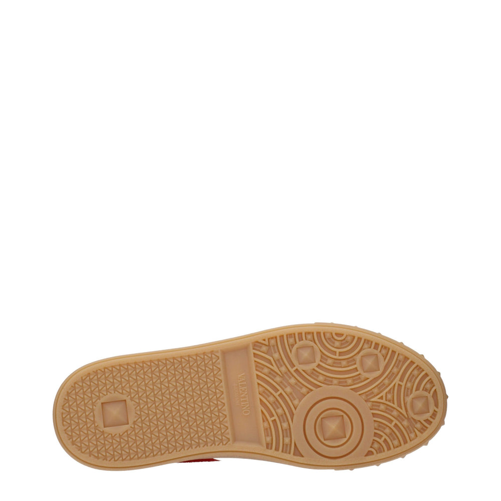 Valentino Garavani Sneakers από Suede σε Κόκκινο