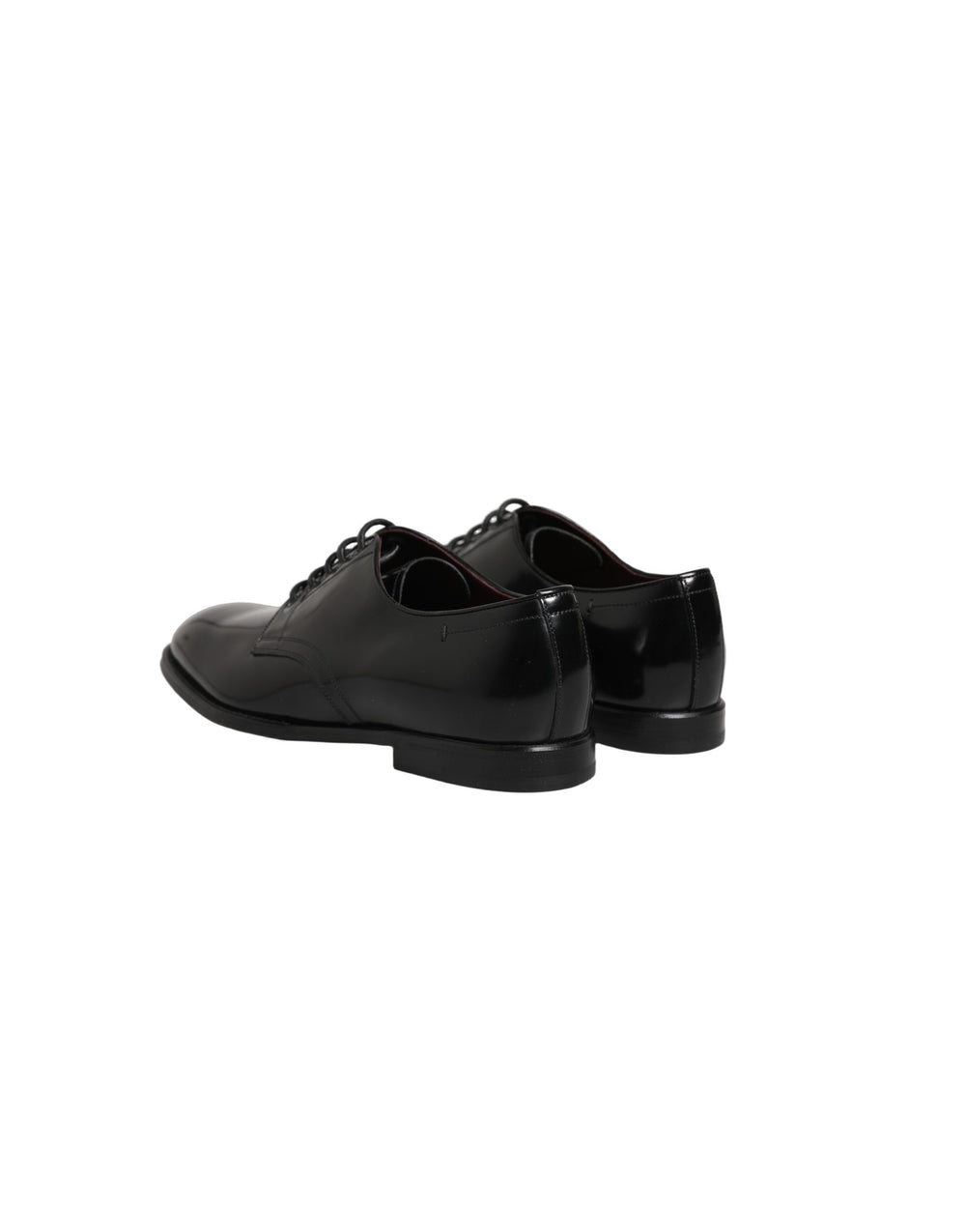 Dolce & Gabbana Calfskin Leather Derby Shoes in Black