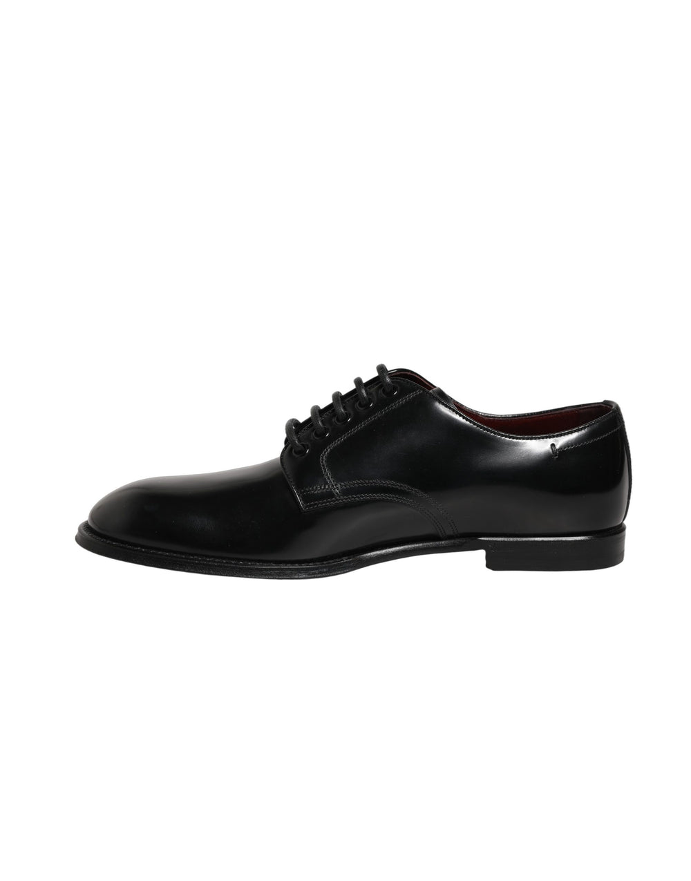 Dolce & Gabbana Calfskin Leather Derby Shoes in Black
