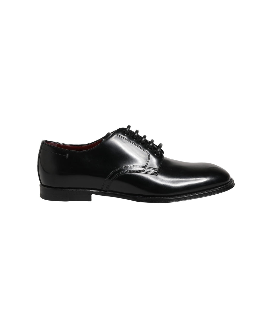 Dolce & Gabbana Calfskin Leather Derby Shoes in Black