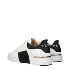 Philipp Plein Logo Leather Low-Top Sneakers