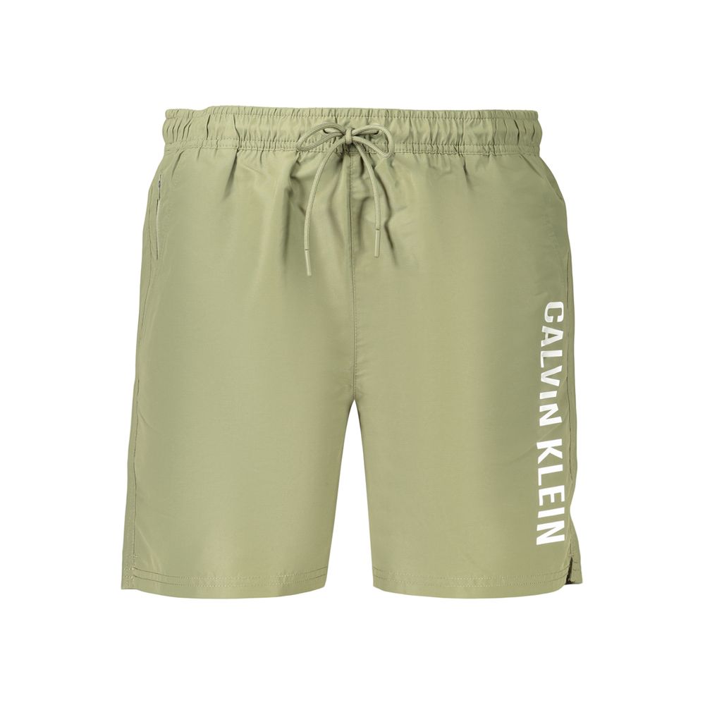 Green Polyester Men's Swim Shorts mens luxury fashion - Mens Edit