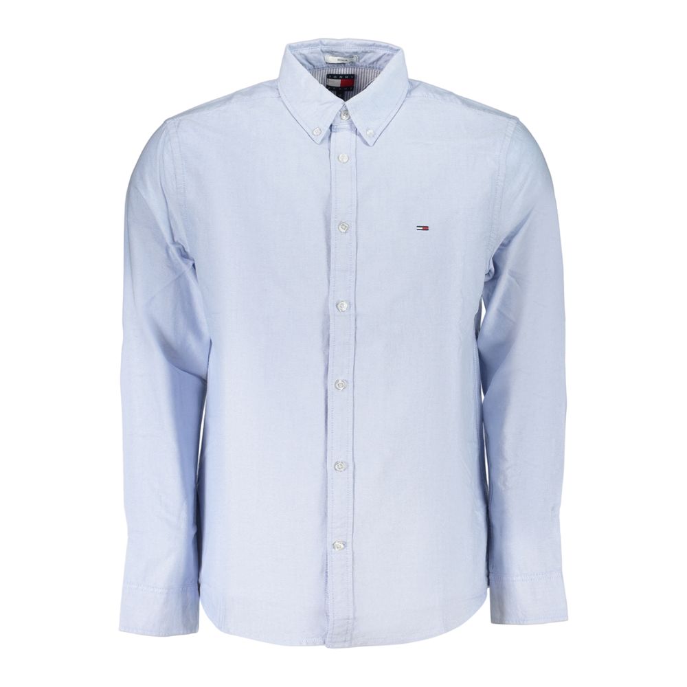 Azzurro Cotton Men's Shirt mens luxury fashion - Mens Edit