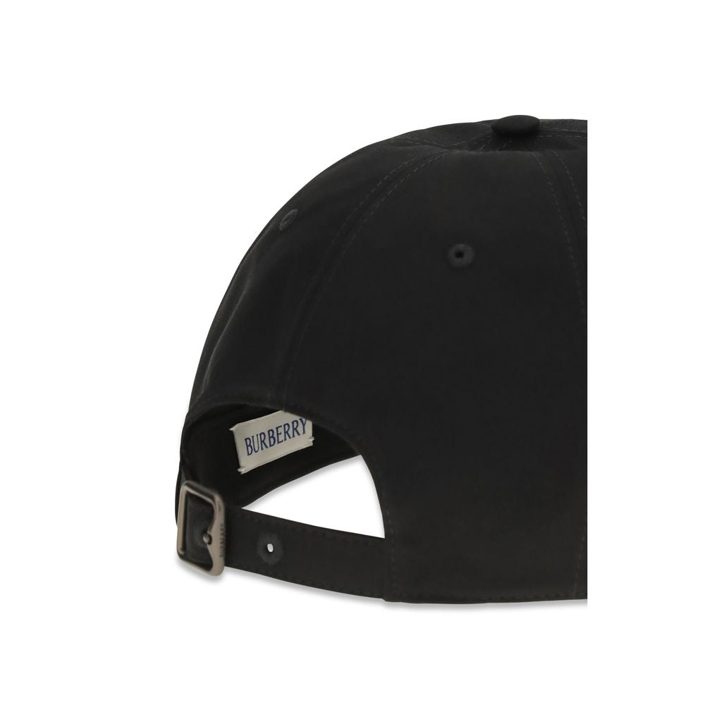 Burberry Cotton Gabardine Baseball Cap in Black
