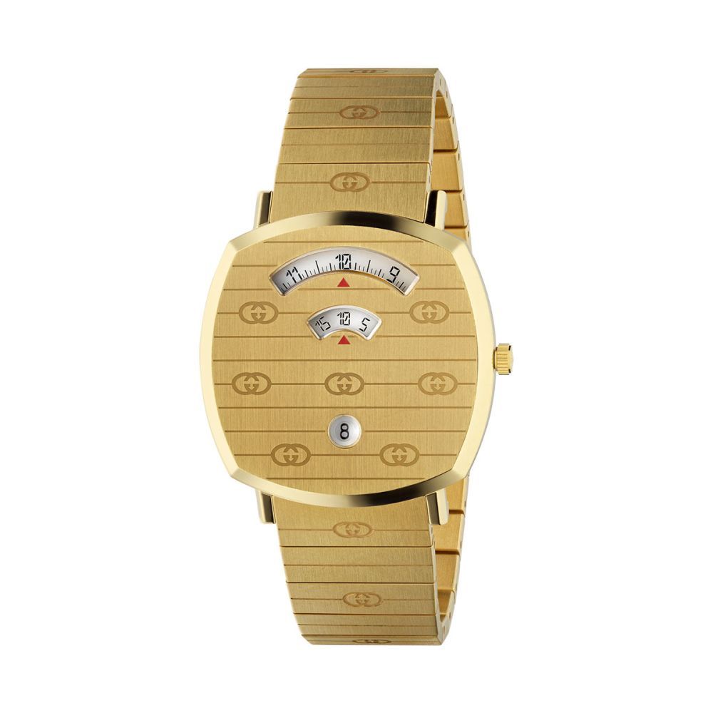 Gold Stainless Steel Dress Watch mens luxury fashion - Mens Edit