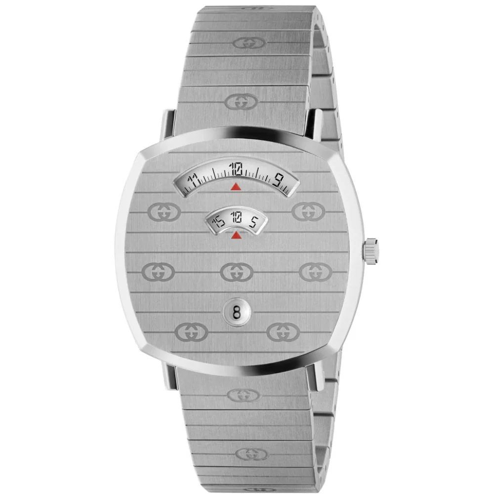 Gray Stainless Steel Dress Watch mens luxury fashion - Mens Edit