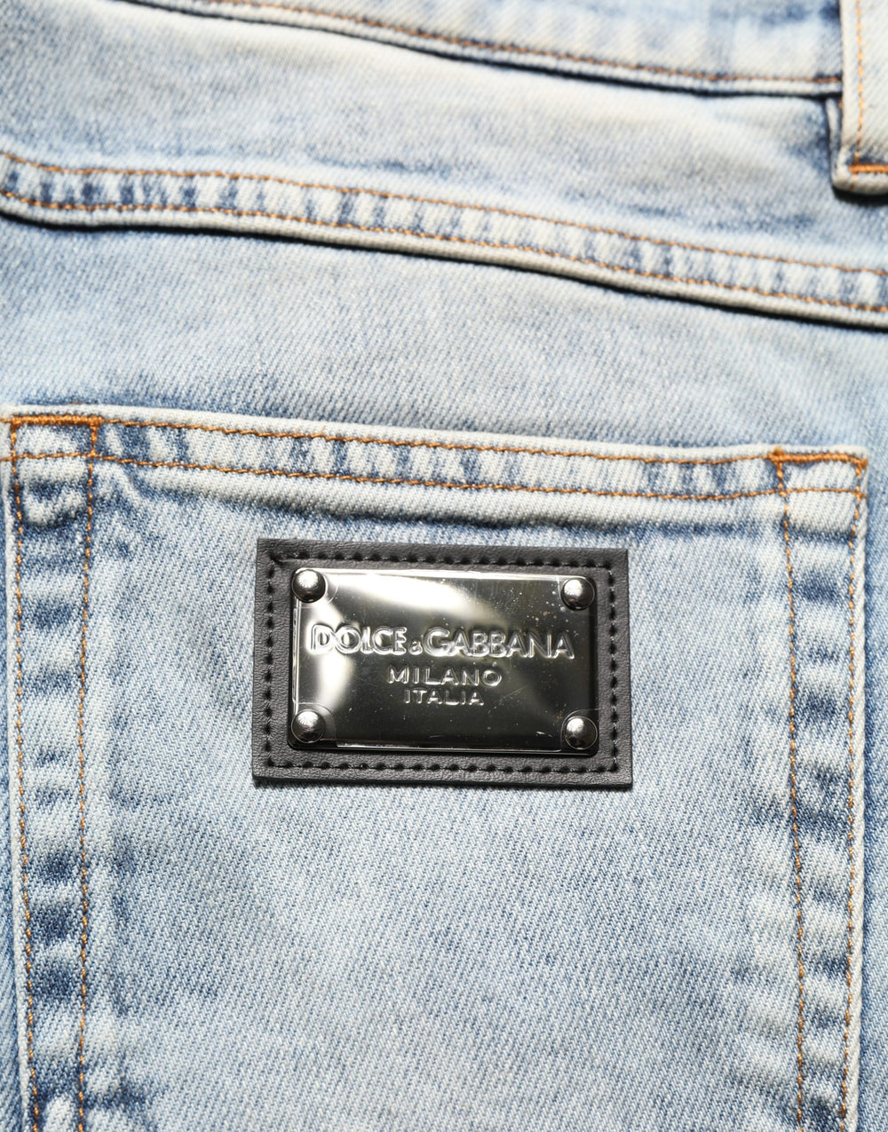 Blue Washed Mid Waist Straight Men Denim Jeans mens luxury fashion - Mens Edit