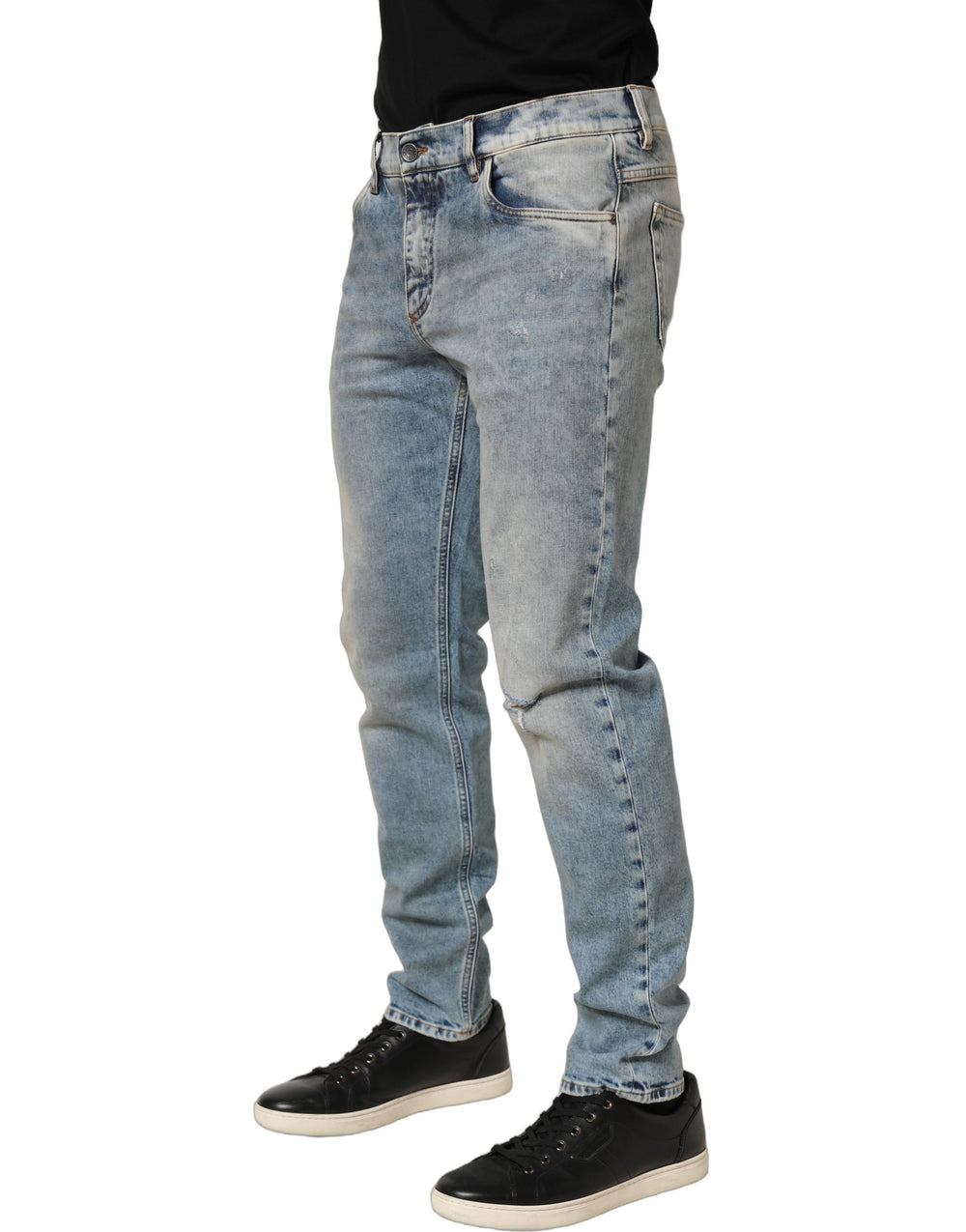 Dolce & Gabbana Straight-Leg Denim Jeans in Blue