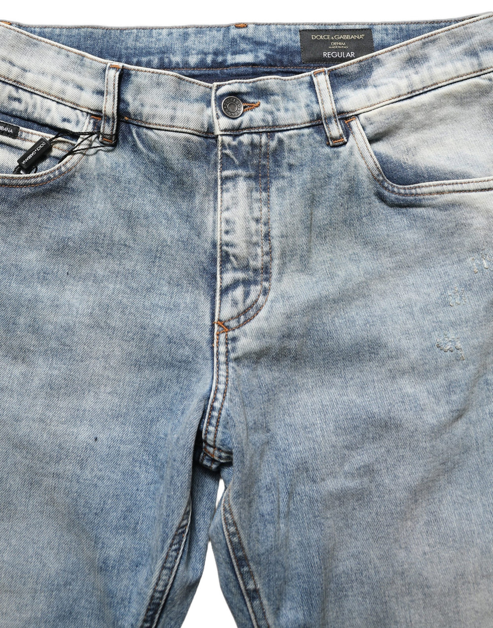 Dolce & Gabbana Straight-Leg Denim Jeans in Blue
