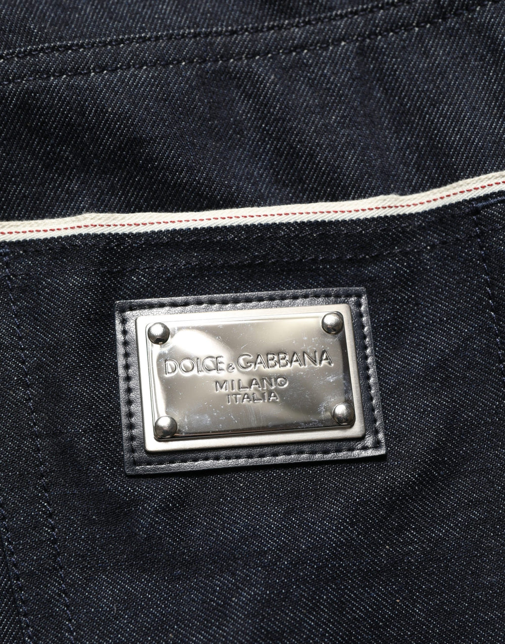 Dolce & Gabbana 100% Cotton Straight-Leg Jeans in Black