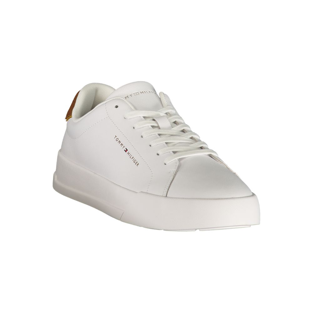 Tommy Hilfiger Λευκό Δερμάτινο Sneaker