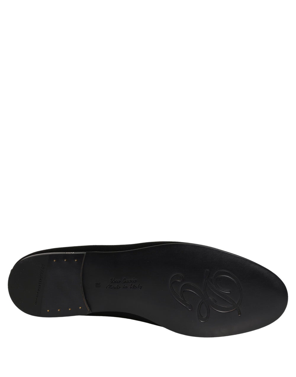 Dolce & Gabbana Calfskin Leather Slip-On Loafers in Black