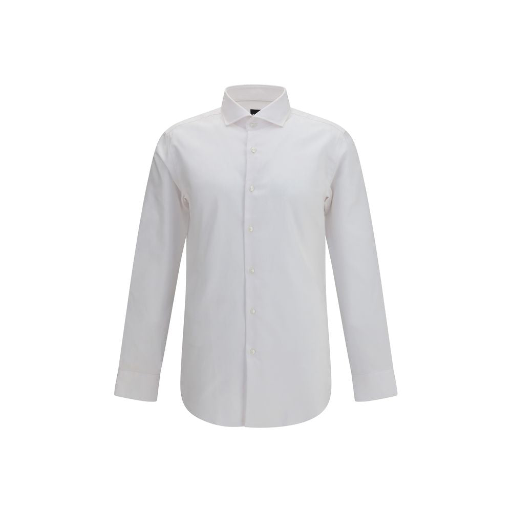 White Cotton Dress Shirt mens luxury fashion - Mens Edit