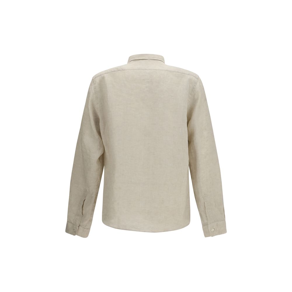 Hugo Boss 100% Linen Dress Shirt in Beige