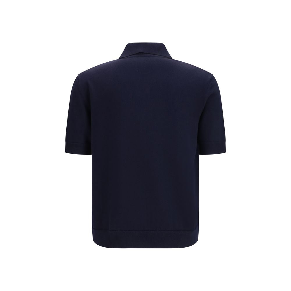 Balmain Polo από μαλλί σε Μπλε