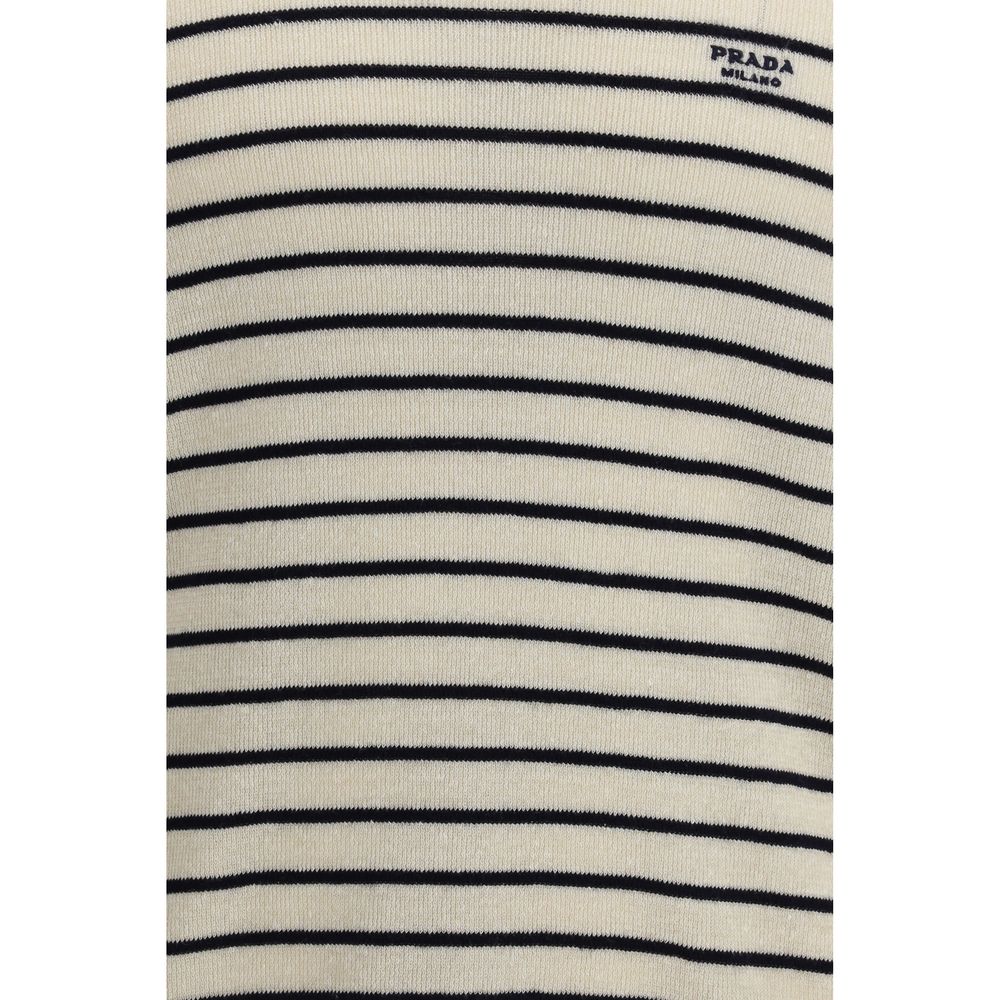 Prada Multicolor Jacquard Wool Blend Crewneck