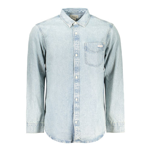 Azzurro Cotton Mens Shirt mens luxury fashion - Mens Edit