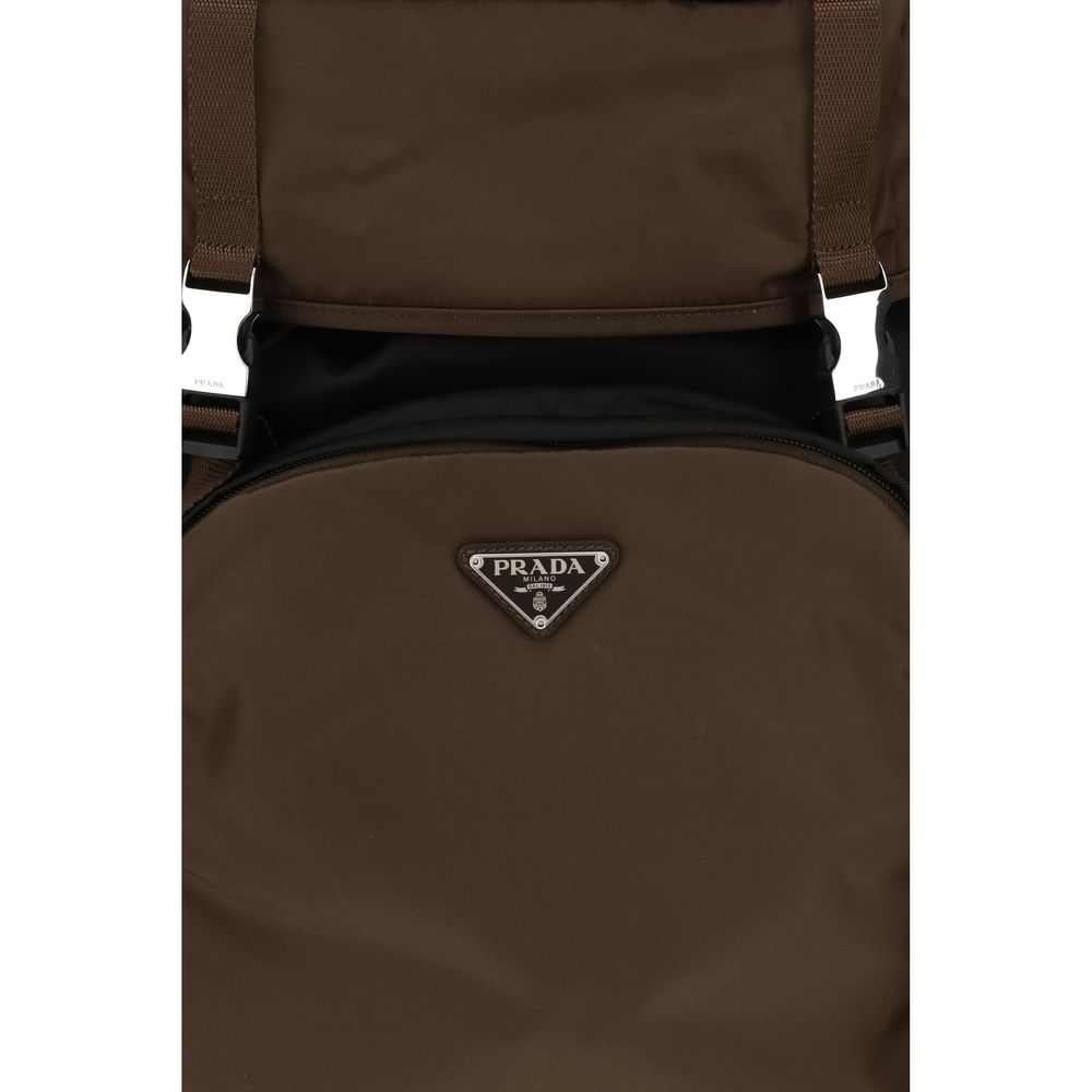 Prada Re-Nylon Backpack in Brown