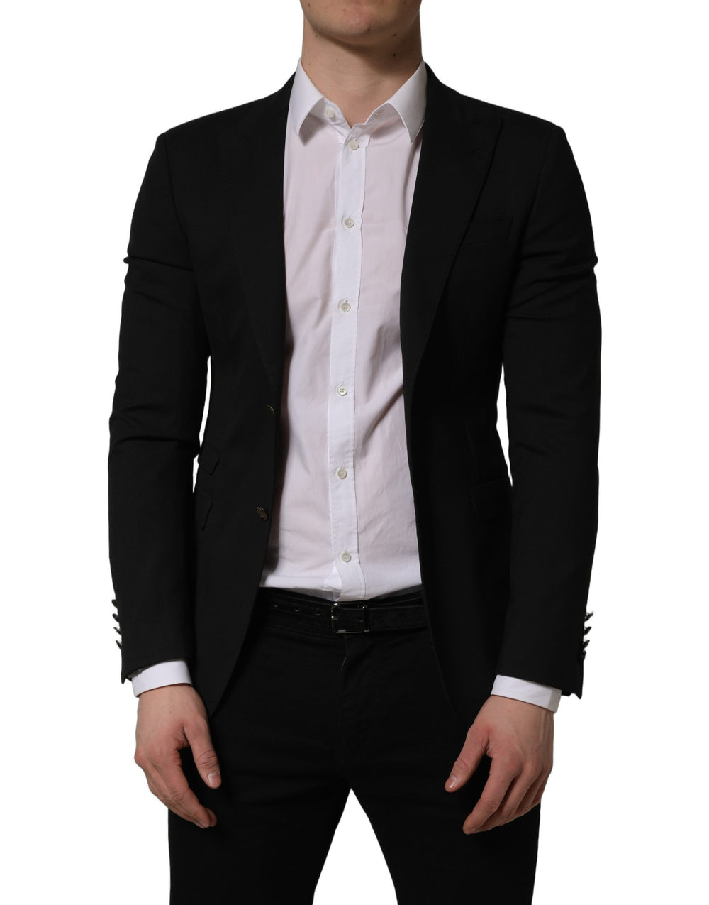 Dolce & Gabbana Single Breasted Blazer in Black