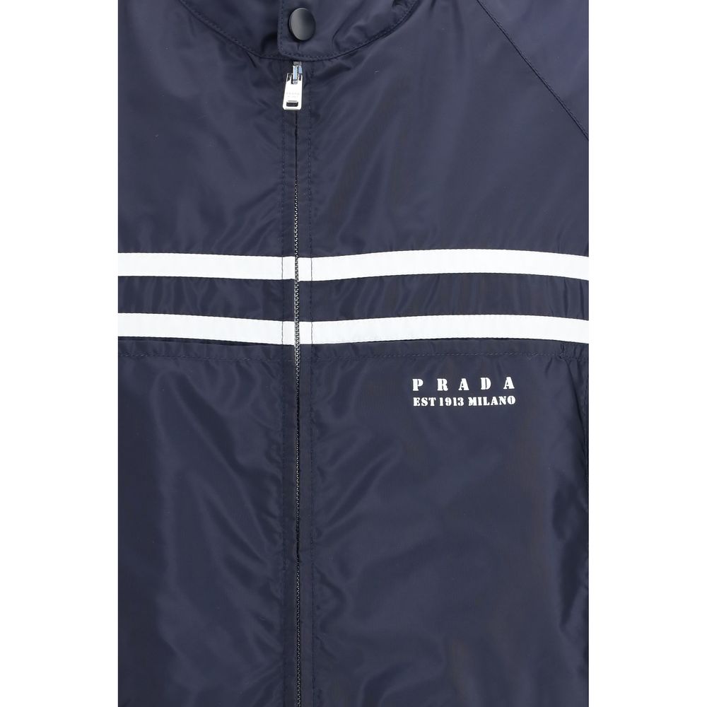 Prada Re-Nylon Shell Jacket in Blue