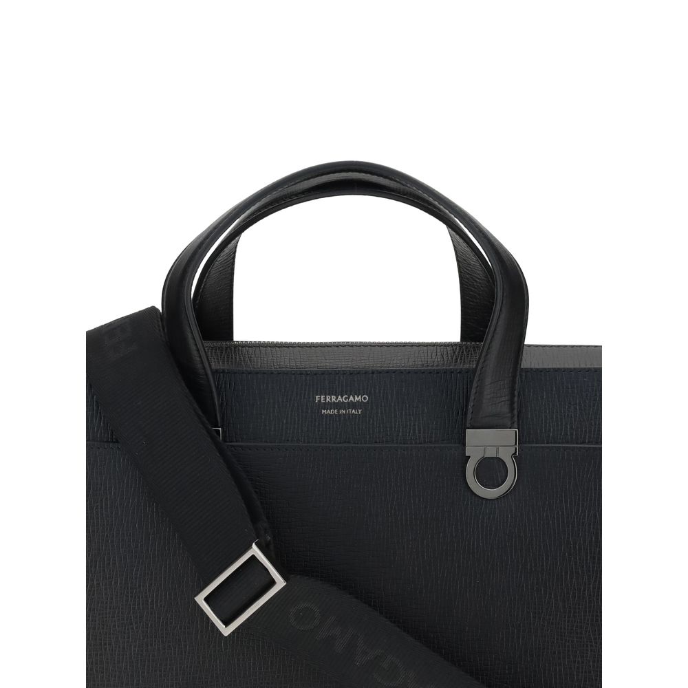 Ferragamo Briefcase από Δέρμα Μοσχαριού σε Μαύρο