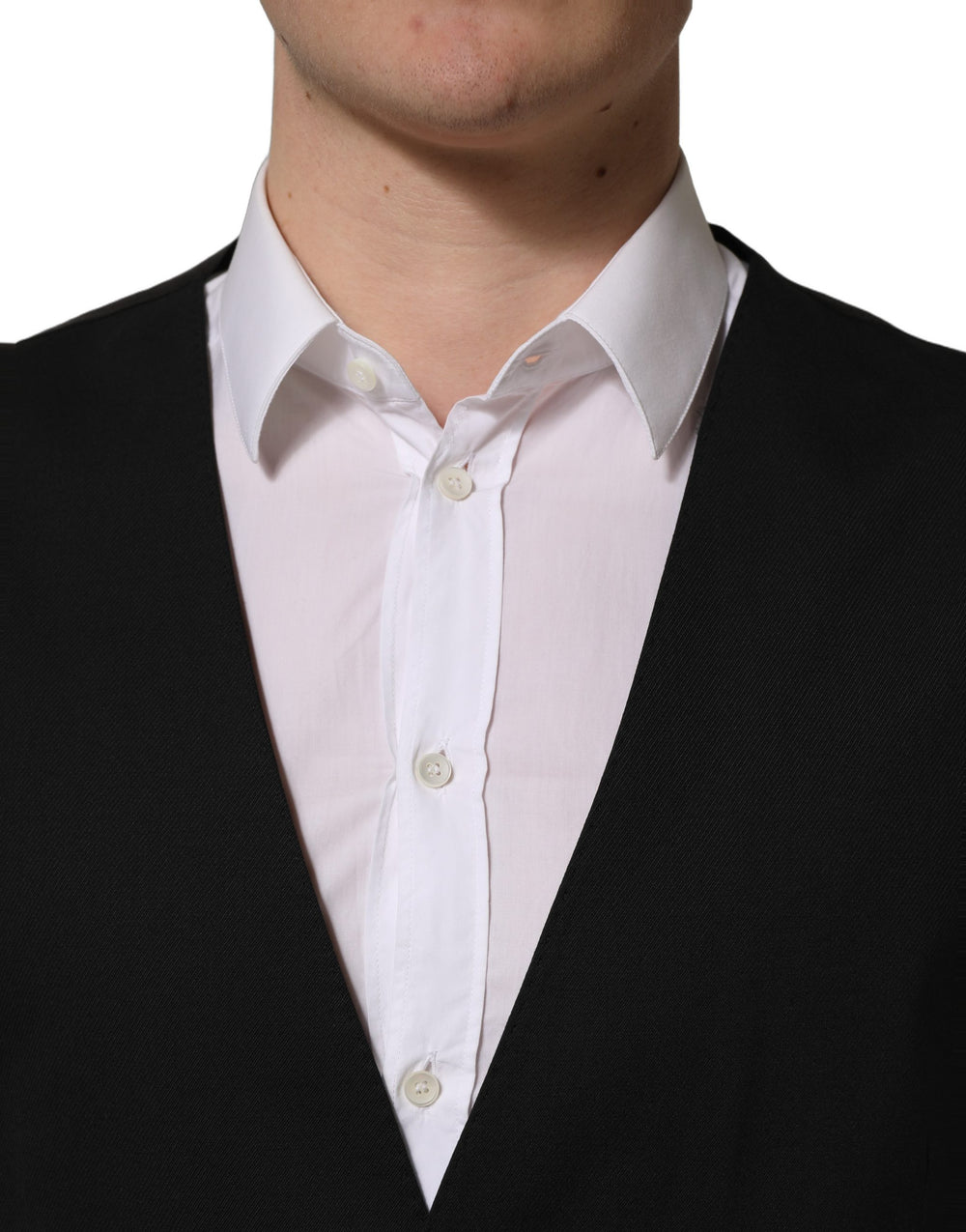 Dolce & Gabbana Wool Waistcoat in Black