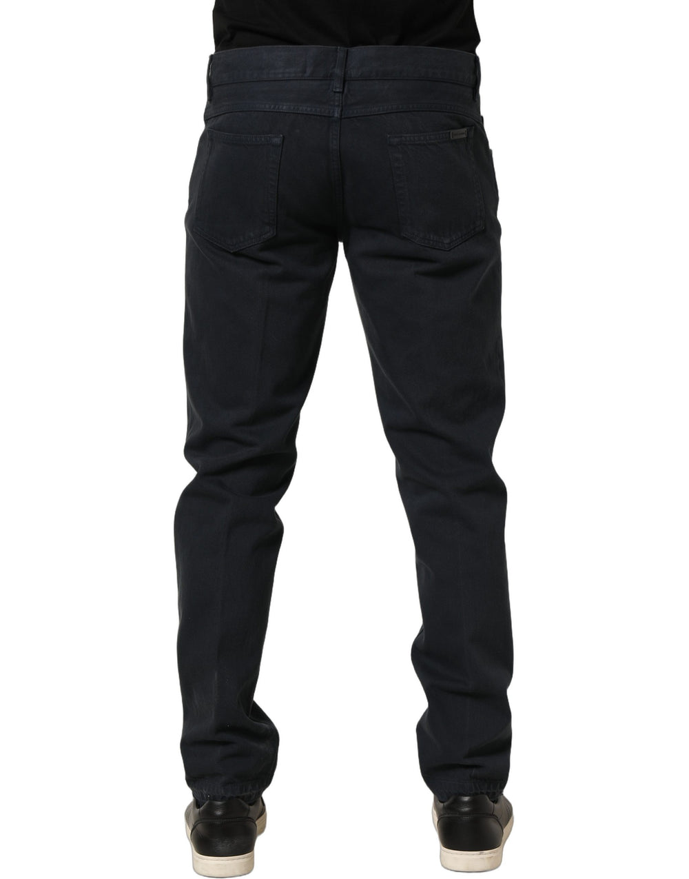 Dolce & Gabbana 100% Cotton Skinny Jeans in Black