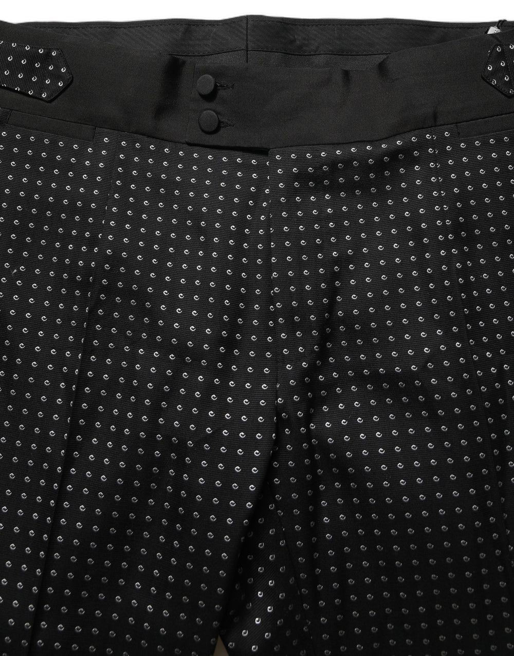 Dolce & Gabbana Jacquard Dress Trousers in Black