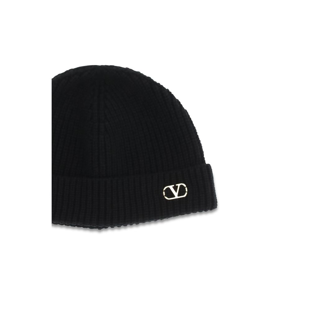Valentino Garavani 100% Cashmere Beanie in Black