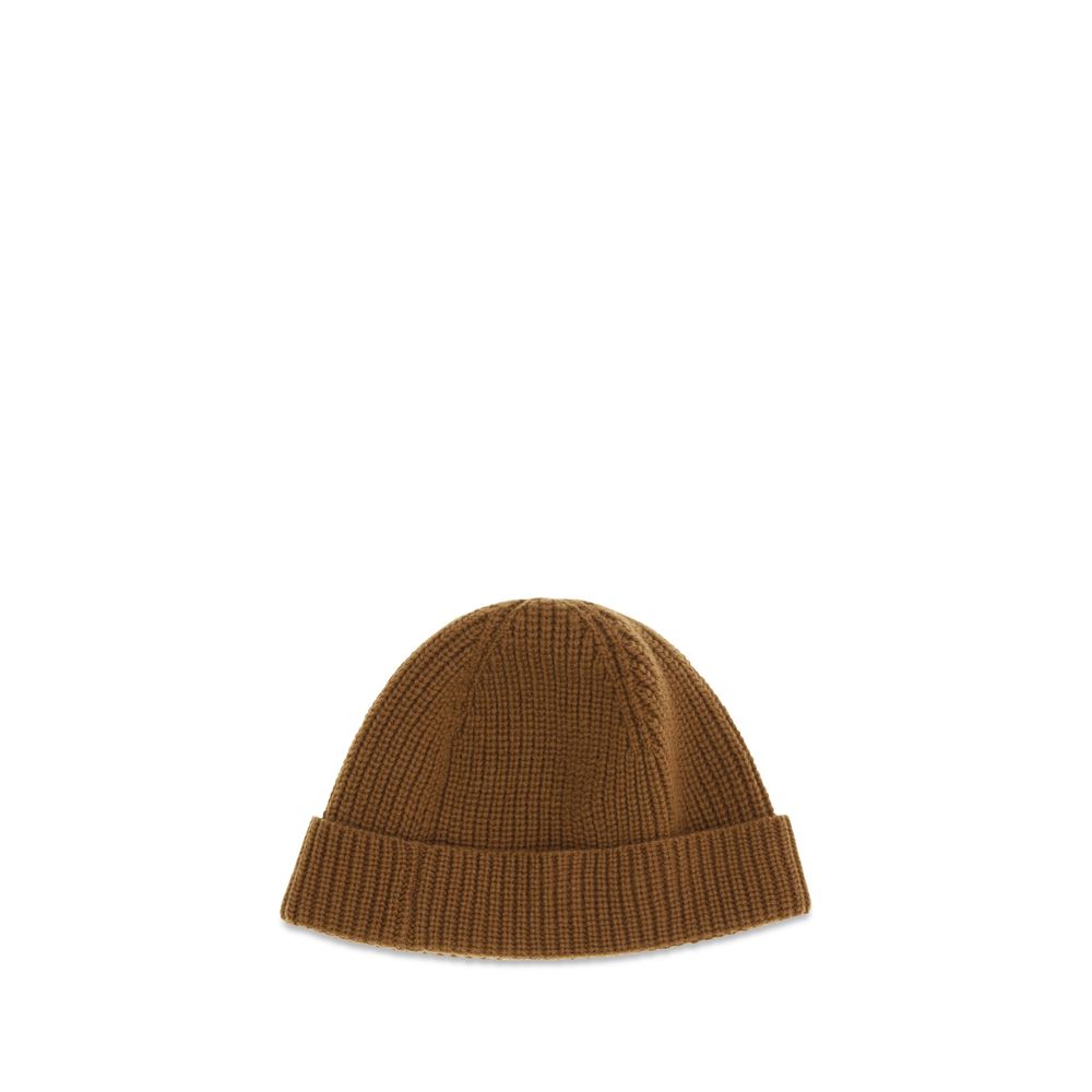 Valentino Garavani 100% Cashmere Beanie in Brown