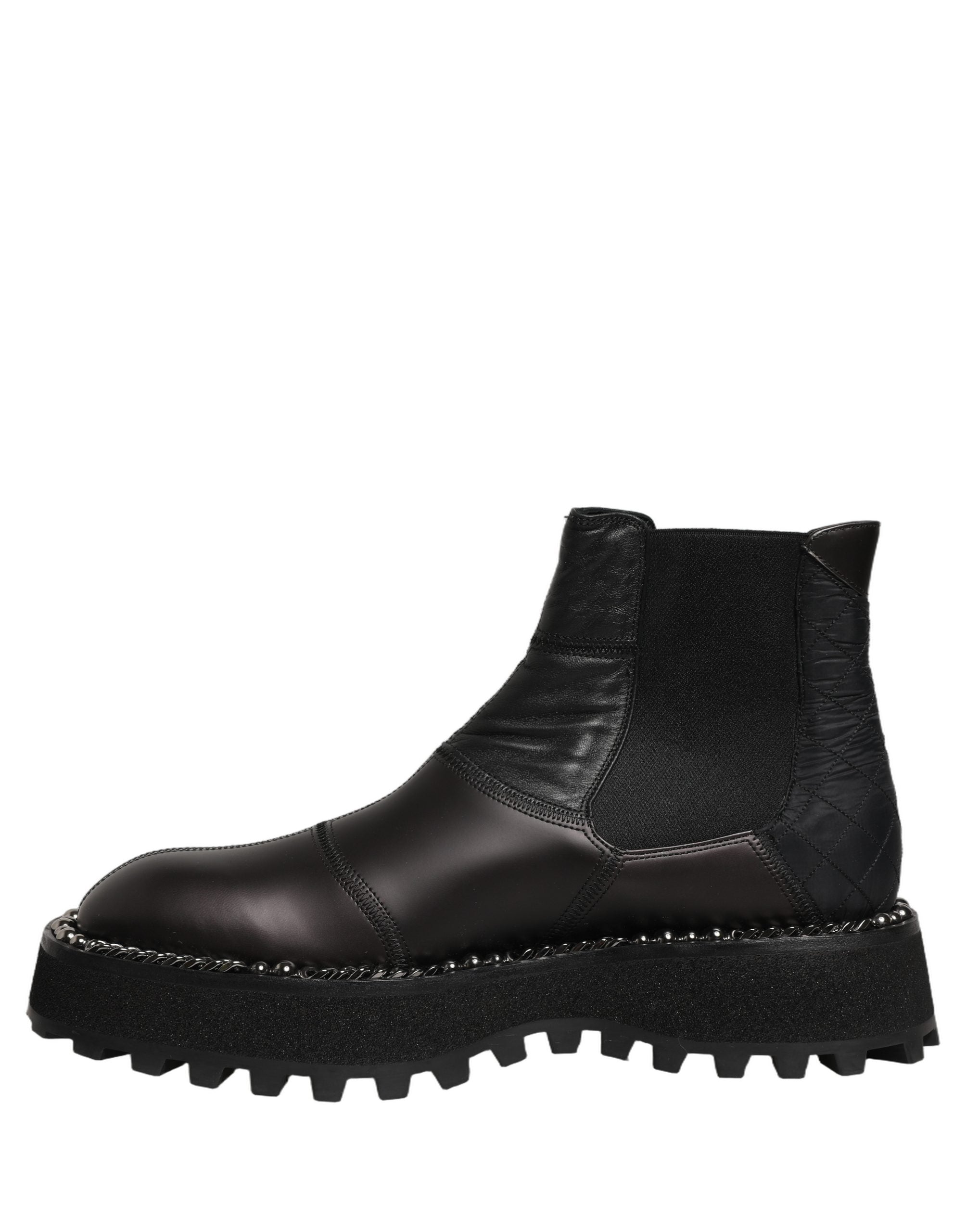 Dolce & Gabbana Chelsea Boots από δέρμα σε Μαύρο