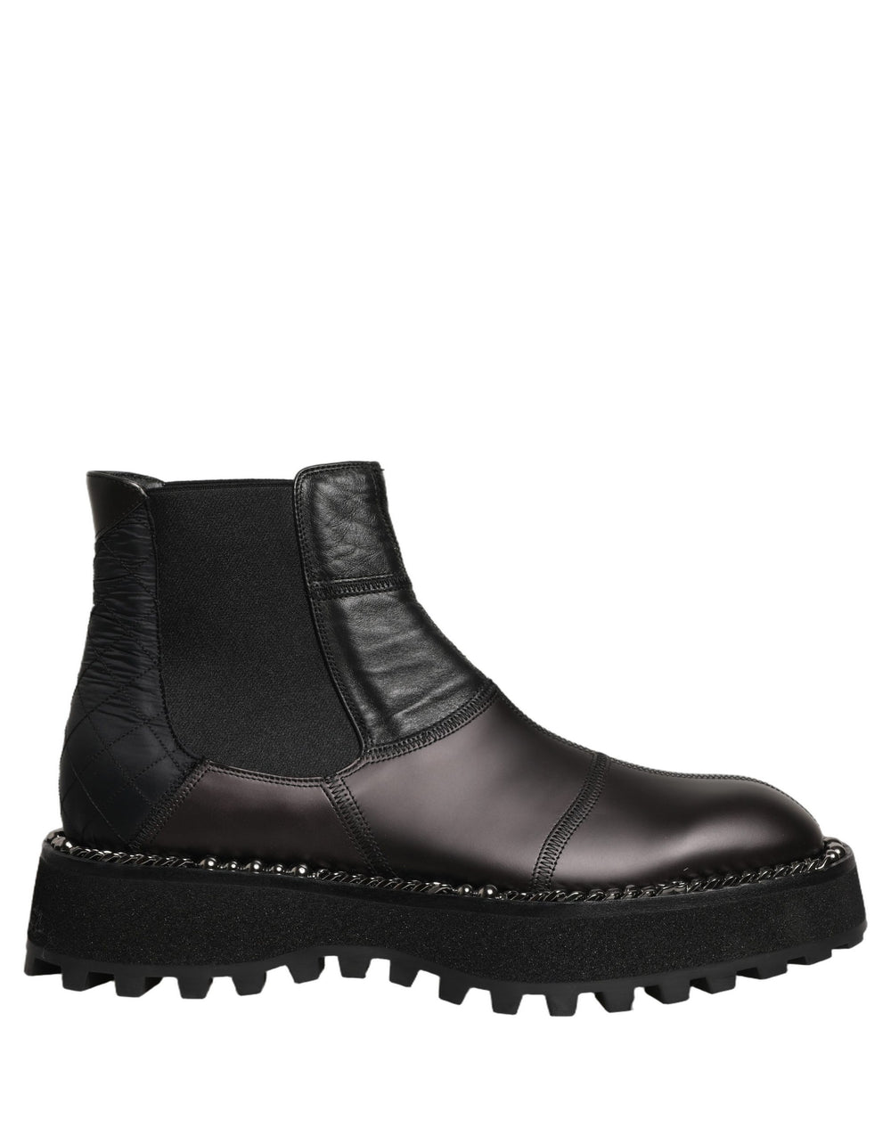 Dolce & Gabbana Leather Chelsea Boots in Black