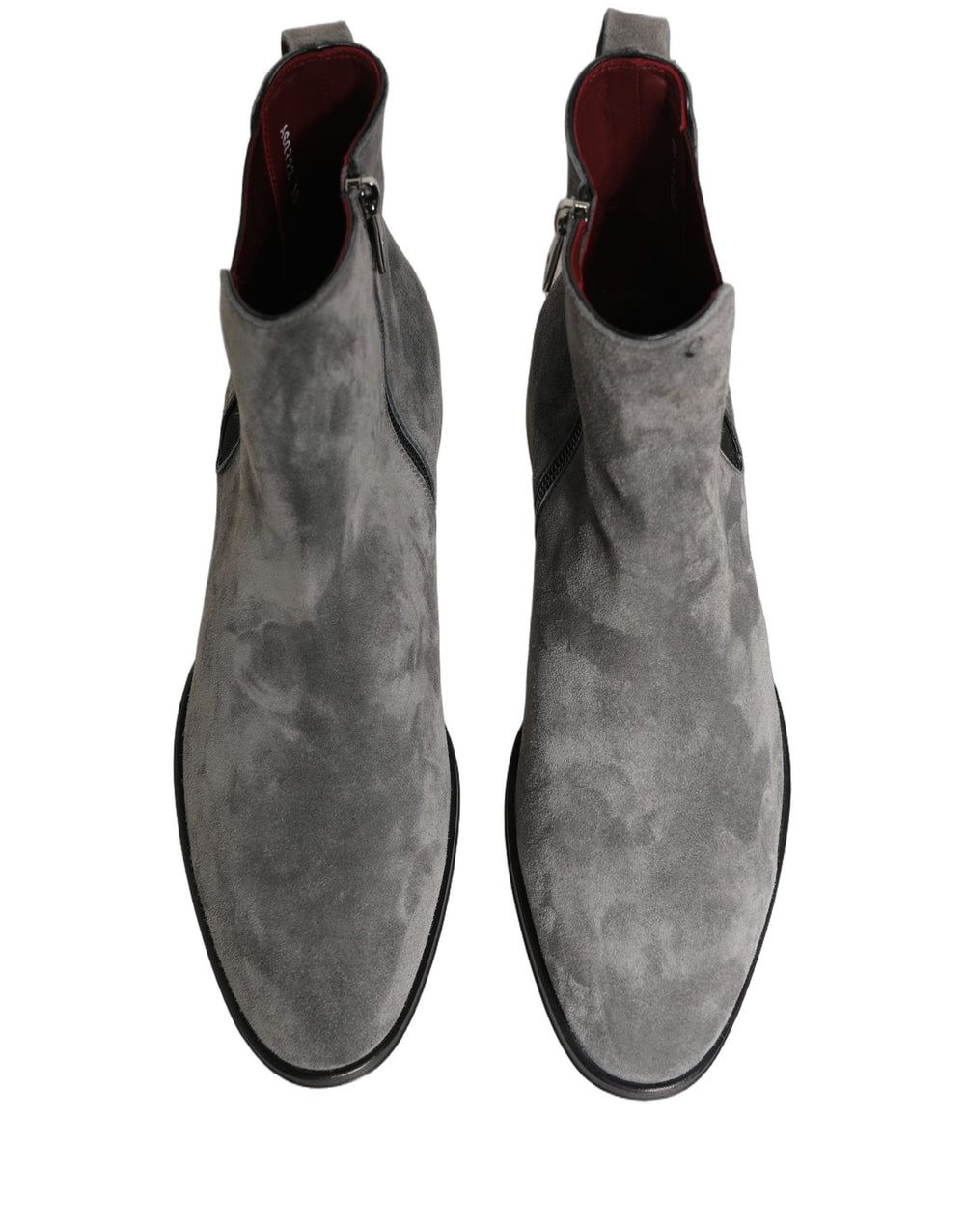Dolce & Gabbana Calf Leather Chelsea Boots in Grey