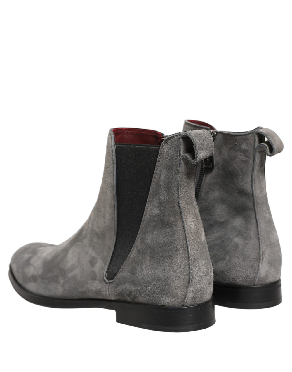 Dolce & Gabbana Calf Leather Chelsea Boots in Grey