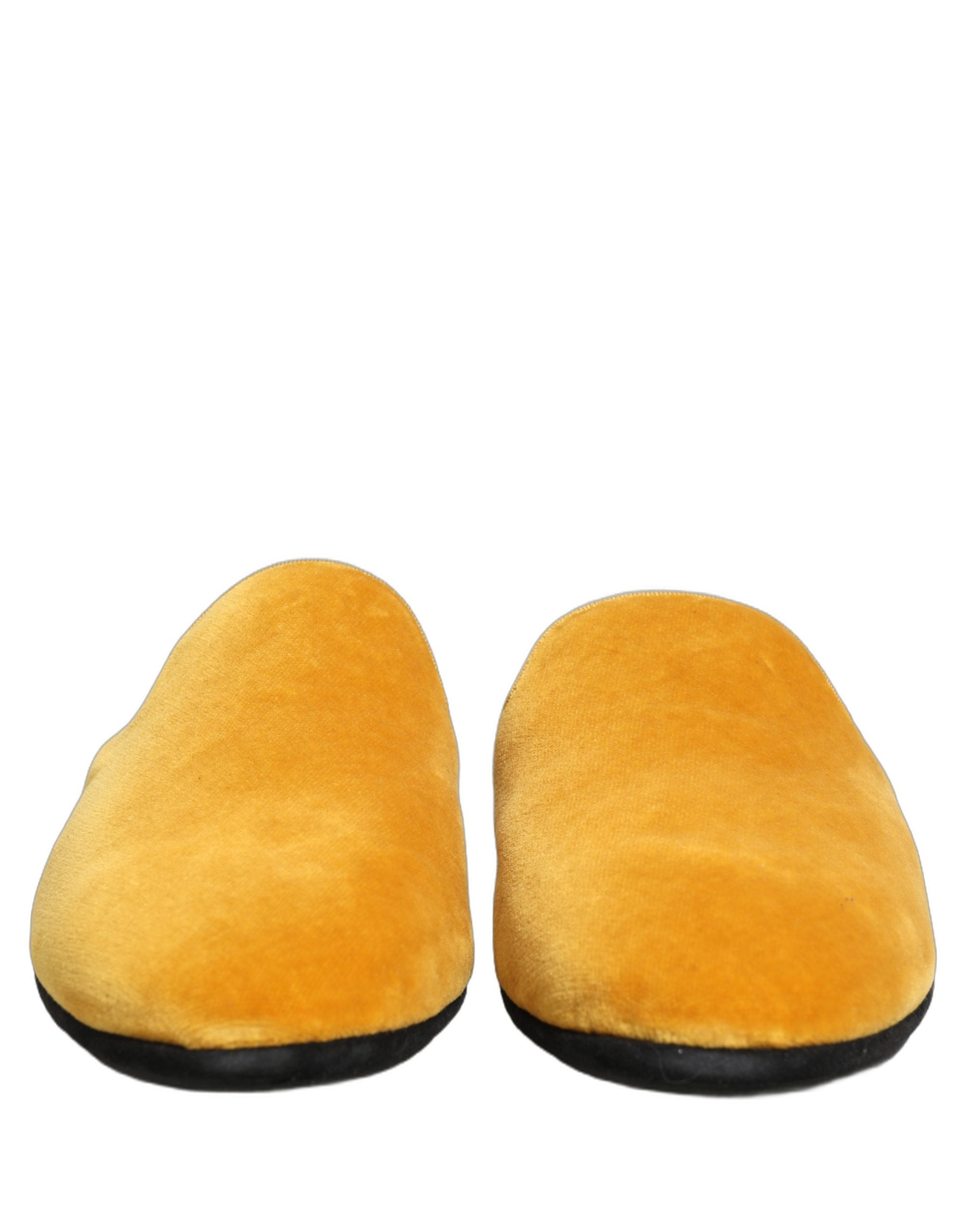 Dolce & Gabbana Slides από Σουέντ σε Κίτρινο
