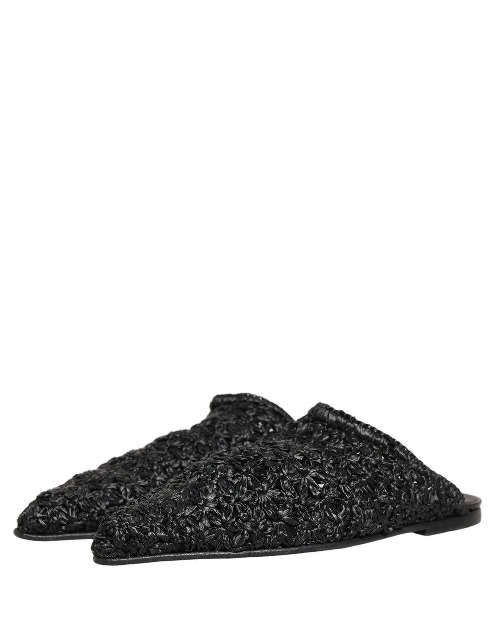 Dolce & Gabbana Leather Mules in Black