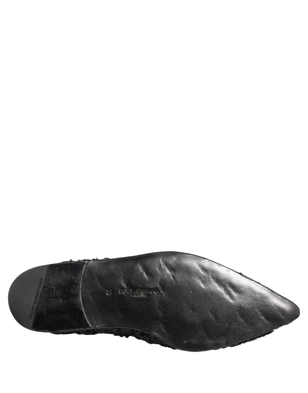 Dolce & Gabbana Leather Mules in Black