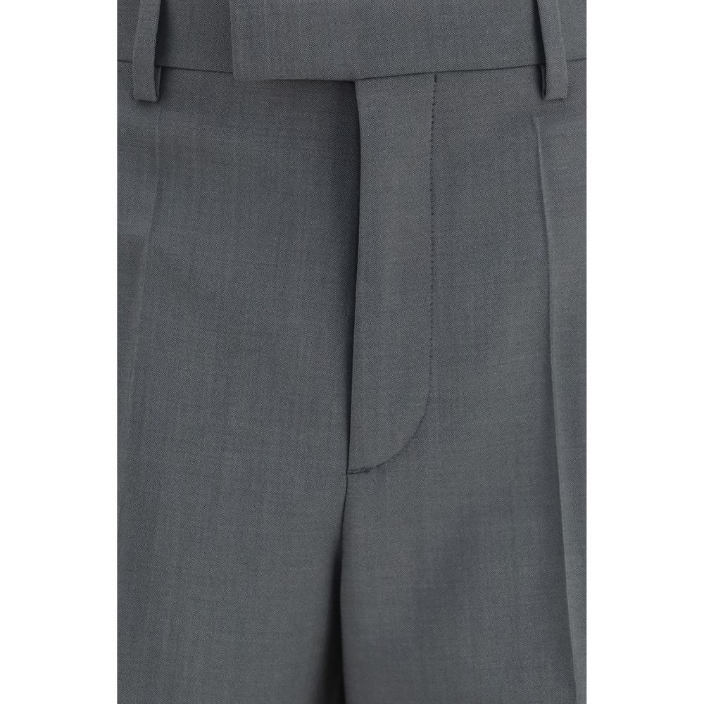 Valentino Wool Dress Trousers in Grey